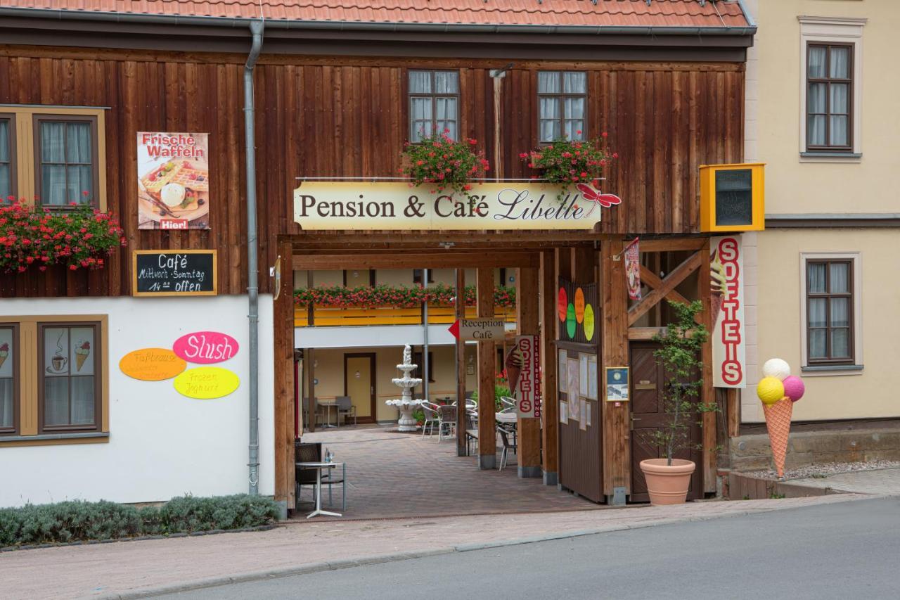Pension-Cafe-Libelle Elxleben bei Arnstadt Dış mekan fotoğraf